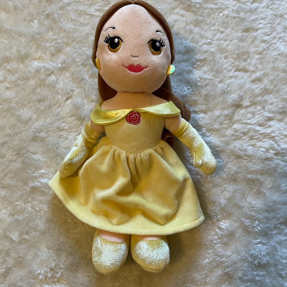 Disney Princess Belle plush doll in gold gown